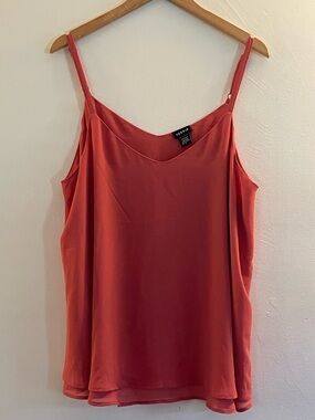 Torrid BUNDLE Black and Rust Satin V-Neck Cami Tank Top